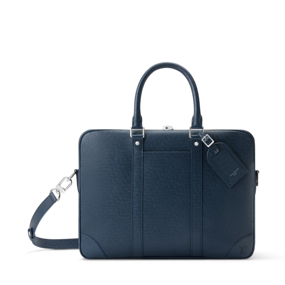 LOUIS VUITTON ネイビー レザー ボストンバッグ louis-vuitton--